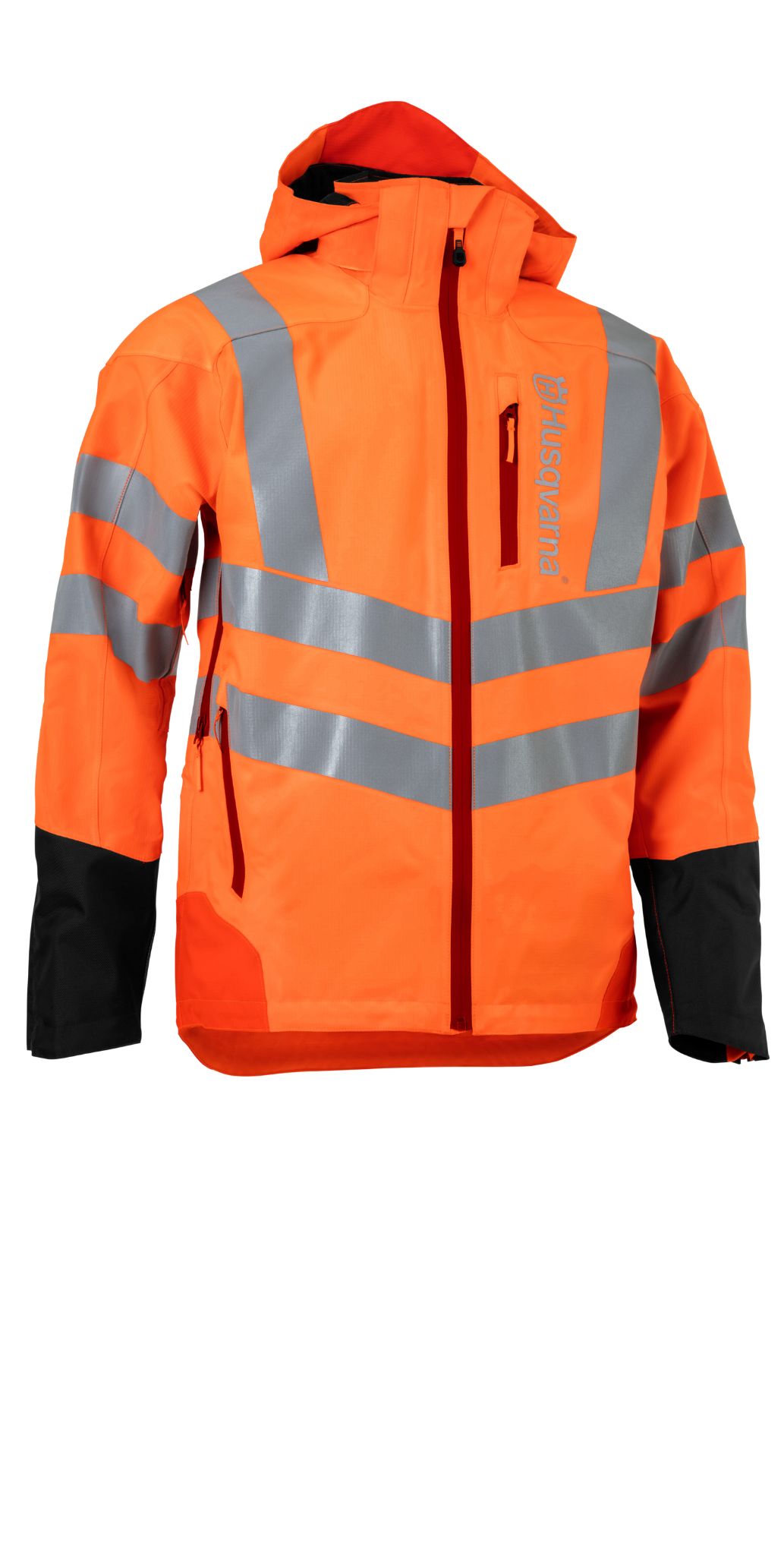 Regenjacke Technical Vent High-Viz, orange schwarz, S