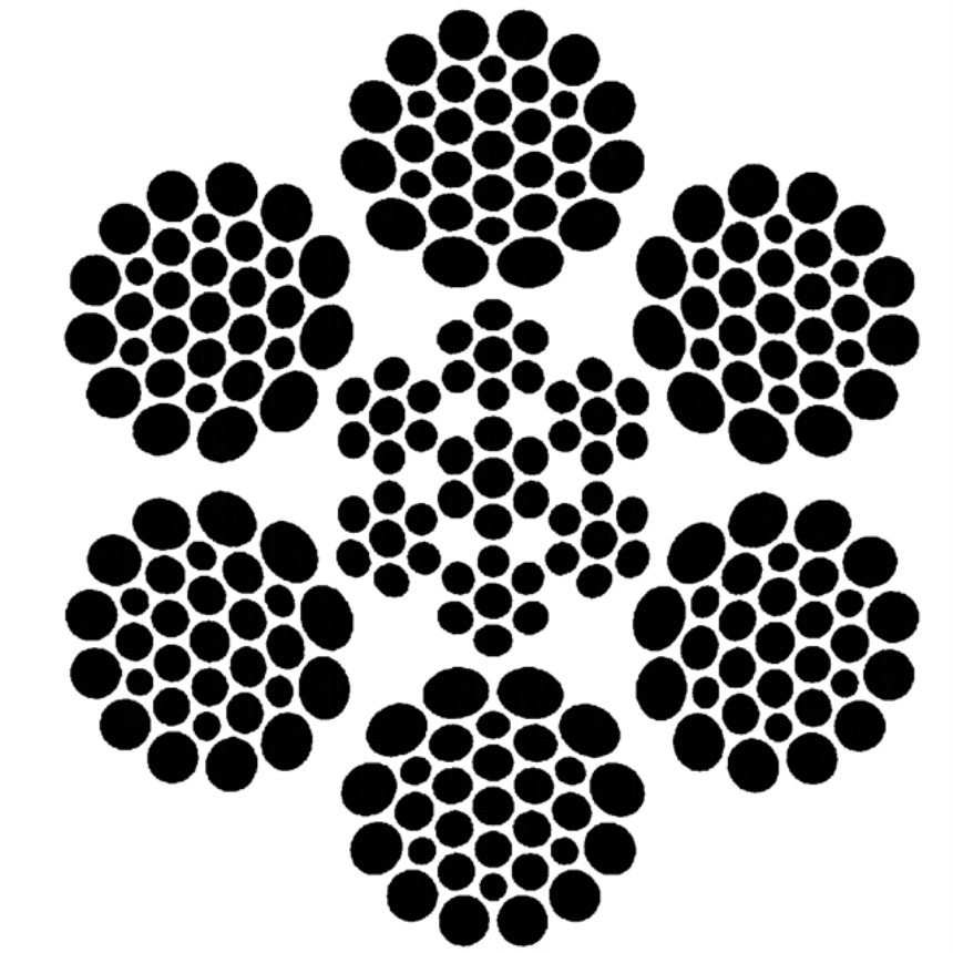 Stahldrahtseil 12mm 6x36 DQS 129kN verzinkt mit Stahlseele Meterware 