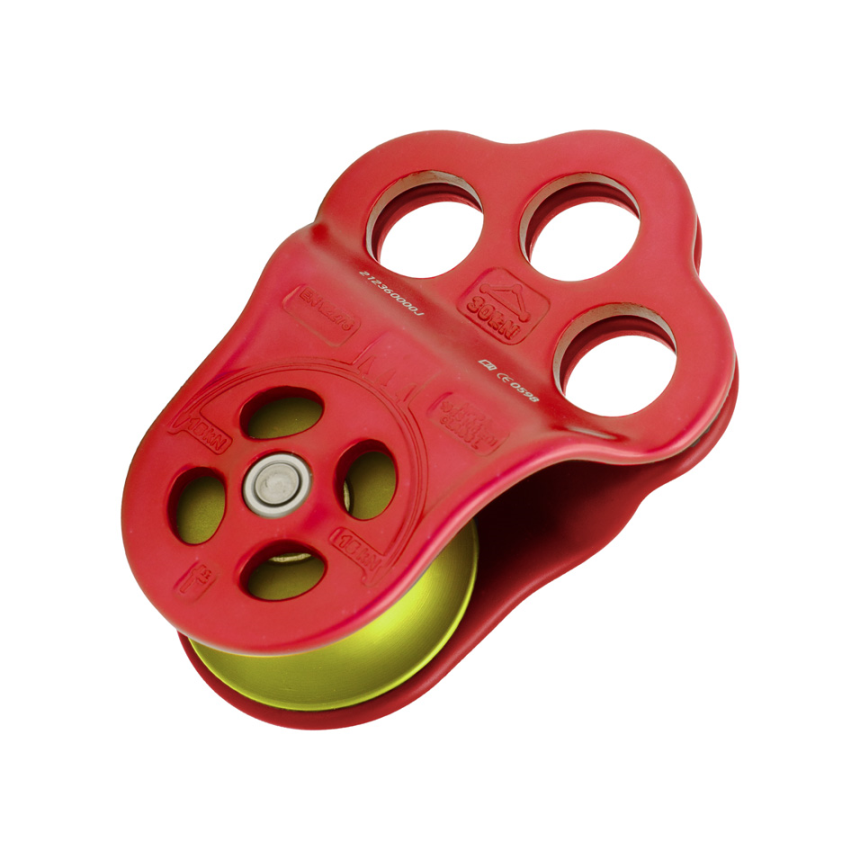 Seilrolle Triple Attachment Pulley Red