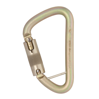 Karabiner Klettersteig Steel Locksafe mit Captive Bar