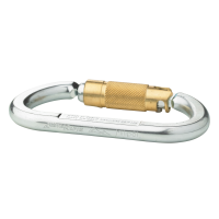 Karabiner Asymm oval XL Stahl