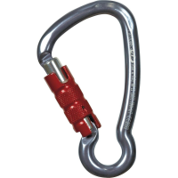 Karabiner KEY TG, titan/rot