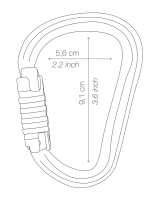 Karabiner WILLIAM TRIACT-LOCK