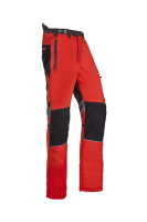 Schnittschutzhose Innovation, rot/grau, Gr. XL 